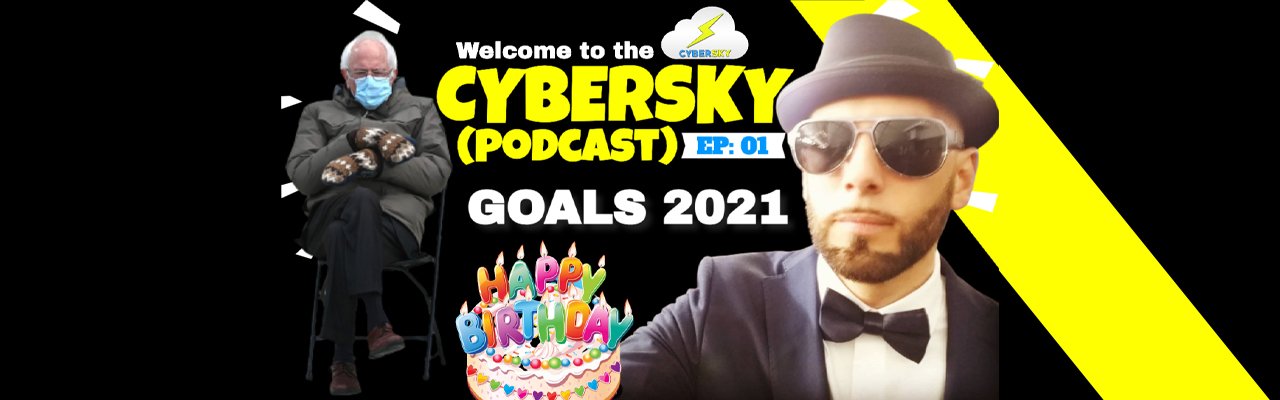 Cybersky Birthday Podcast banner